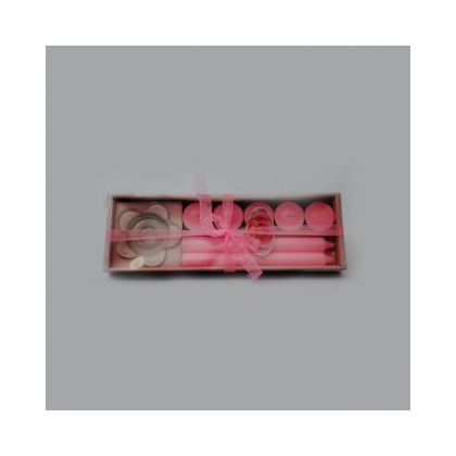 Pack of 7 - Scented Candle Pink
